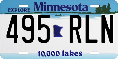 MN license plate 495RLN