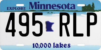 MN license plate 495RLP