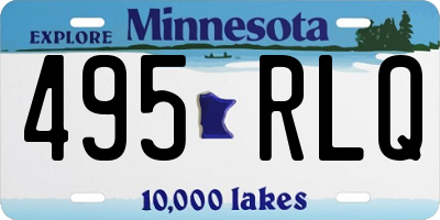 MN license plate 495RLQ