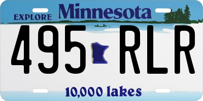 MN license plate 495RLR