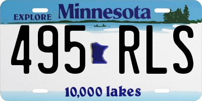 MN license plate 495RLS