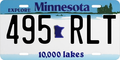 MN license plate 495RLT