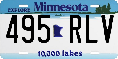 MN license plate 495RLV