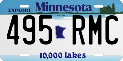 MN license plate 495RMC