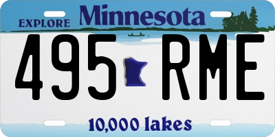 MN license plate 495RME