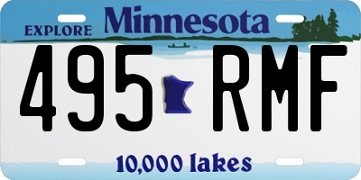 MN license plate 495RMF