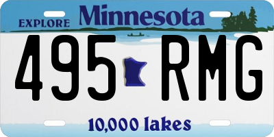 MN license plate 495RMG