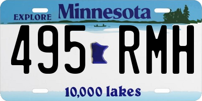 MN license plate 495RMH