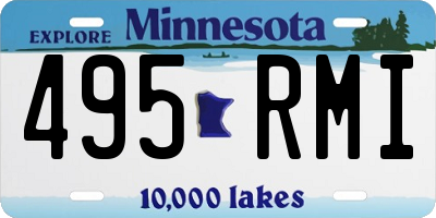 MN license plate 495RMI