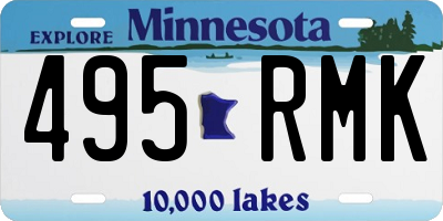 MN license plate 495RMK