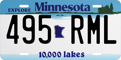 MN license plate 495RML