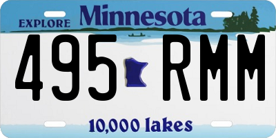 MN license plate 495RMM