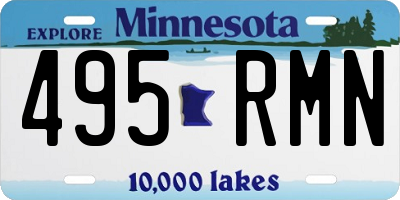 MN license plate 495RMN