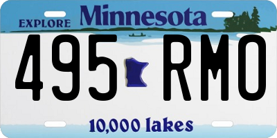 MN license plate 495RMO