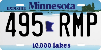 MN license plate 495RMP