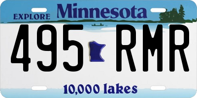 MN license plate 495RMR