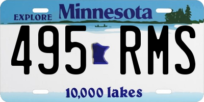 MN license plate 495RMS