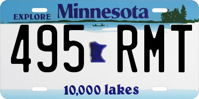 MN license plate 495RMT