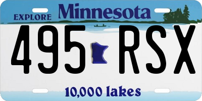 MN license plate 495RSX