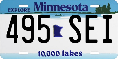 MN license plate 495SEI