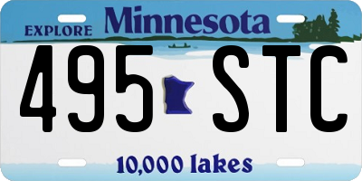 MN license plate 495STC