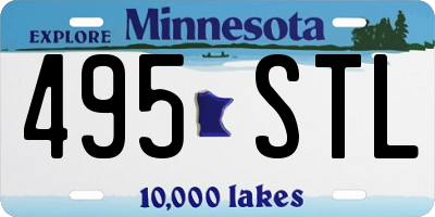 MN license plate 495STL