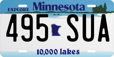 MN license plate 495SUA