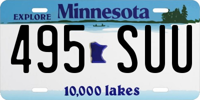 MN license plate 495SUU