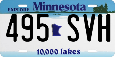 MN license plate 495SVH