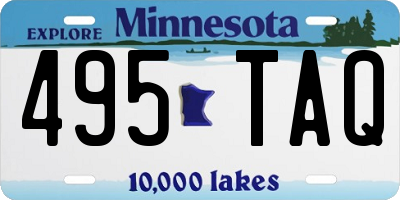 MN license plate 495TAQ