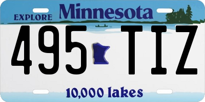 MN license plate 495TIZ
