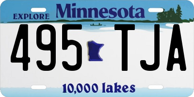 MN license plate 495TJA