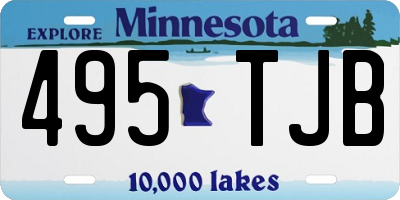 MN license plate 495TJB