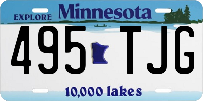MN license plate 495TJG