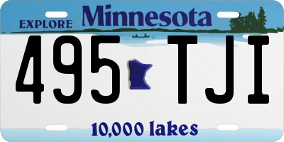 MN license plate 495TJI