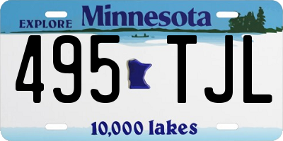 MN license plate 495TJL