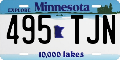 MN license plate 495TJN