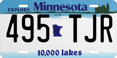 MN license plate 495TJR