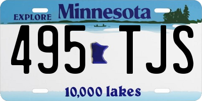 MN license plate 495TJS