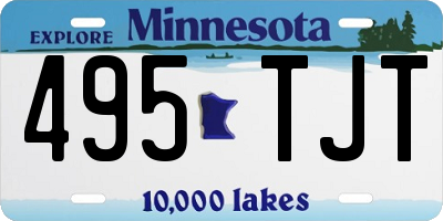 MN license plate 495TJT