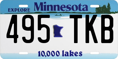 MN license plate 495TKB