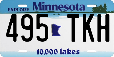 MN license plate 495TKH