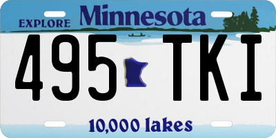 MN license plate 495TKI