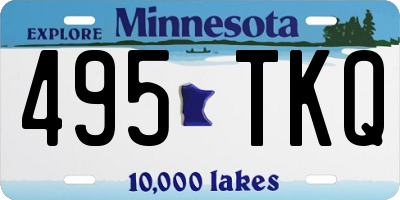 MN license plate 495TKQ