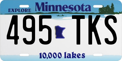 MN license plate 495TKS