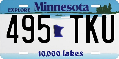 MN license plate 495TKU