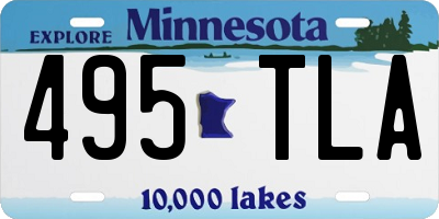 MN license plate 495TLA