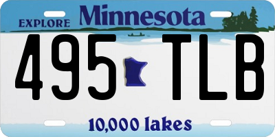 MN license plate 495TLB