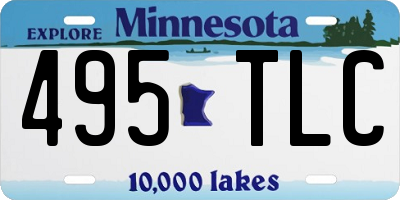 MN license plate 495TLC
