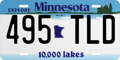 MN license plate 495TLD